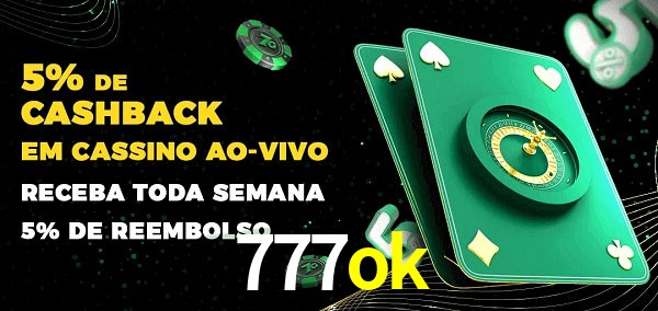 Promoções do cassino ao Vivo 777ok